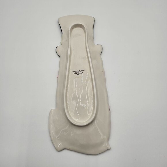 Fitz And Floyd Snack Therapy Snowman Serving Tray Hand Painted Christmas Decor - Picture 2 of 5